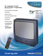 Philips Magnavox CCZ254AT Specification Sheet preview