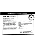 Предварительный просмотр 3 страницы Philips Magnavox FW 62C Owner'S Manual