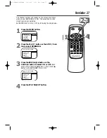 Предварительный просмотр 27 страницы Philips Magnavox MC132DMG Owner'S Manual