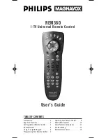 Philips Magnavox REM380 User Manual preview