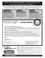 Preview for 2 page of Philips MAGNAVOX TP2784C199 Instructions For Use Manual