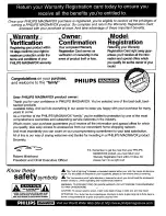 Preview for 2 page of Philips MAGNAVOX TP3267 Owner'S Manual