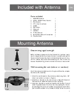 Preview for 5 page of Philips MANT950 - TV Antenna - Indoor User Manual