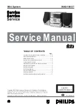 Philips MAS-100/37 Service Manual preview