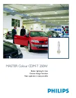 Предварительный просмотр 1 страницы Philips MASTER Colour CDM-T 250W Brochure