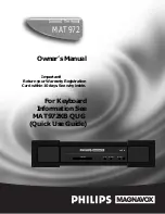 Philips MAT972 Owner'S Manual предпросмотр