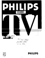 Preview for 1 page of Philips Matchline 25ML8966 User Manual