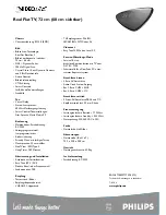 Preview for 2 page of Philips MatchLine 29PT 9007 Specifications