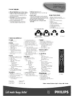 Preview for 13 page of Philips Matchline 29PT9015 Specifications