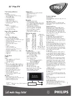 Preview for 2 page of Philips Matchline 32PF9964 Brochure