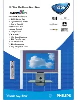 Предварительный просмотр 1 страницы Philips Matchline 32PW9556/05E Specification Sheet