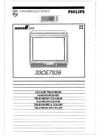 Preview for 1 page of Philips Matchline 33CE7539 Operating Instructions Manual