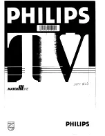 Preview for 1 page of Philips Matchline 33PT712B Manual