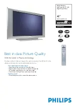 Preview for 1 page of Philips Matchline 42PF9936D Technical Specifications