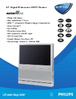 Preview for 1 page of Philips MatchLine 60PP9502 Specification Sheet