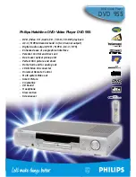 Philips MATCHLINE DVD 955 Technical Specifications preview