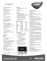 Preview for 2 page of Philips Matchline FlatTV 42PF9964 Brochure