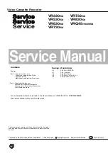 Philips MatchLine VR830/58 Service Manual preview