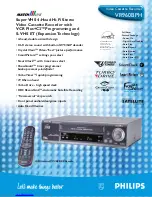 Preview for 1 page of Philips MatchLine VR960BPH Specification Sheet