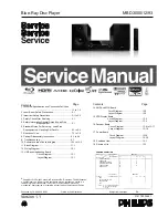 Philips MBD3000/12 Service Manual preview