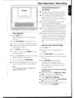 Preview for 17 page of Philips MC-100 User Manual