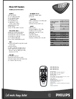 Preview for 2 page of Philips MC-110 Specifications