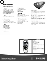 Preview for 2 page of Philips MC-120 Specifications