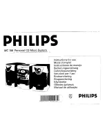 Preview for 1 page of Philips MC 156 Instructions For Use Manual