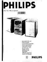 Preview for 1 page of Philips MC 172 Instructions For Use Manual