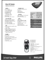 Предварительный просмотр 2 страницы Philips MC-200 Specifications