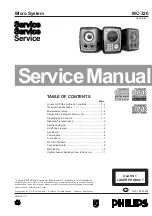 Philips MC-320 Service Manual preview