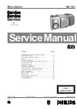 Philips MC-70/21 Service Manual preview