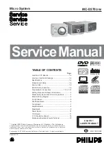 Preview for 1 page of Philips MC-D370/21M Service Manual