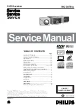 Preview for 1 page of Philips MC-D370/22 Service Manual