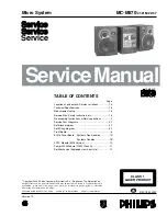 Philips MC-M570 Service Manual preview