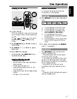 Предварительный просмотр 17 страницы Philips MC M570 User Manual