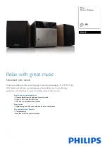 Предварительный просмотр 1 страницы Philips MC127 Specifications