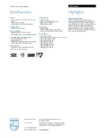 Preview for 2 page of Philips MC146 Specifications