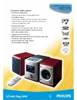 Preview for 1 page of Philips MC175 Specifications