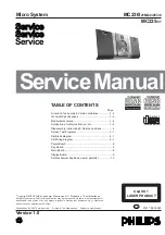 Philips MC230 Service Manual preview