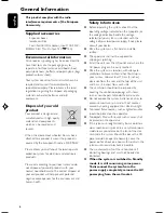 Preview for 6 page of Philips MCB204 User Manual