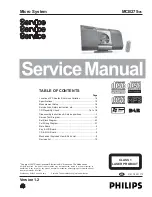 Philips MCB275/05 Service Manual preview