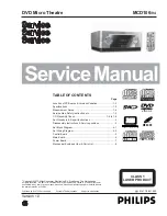 Philips MCD106 Service Manual preview