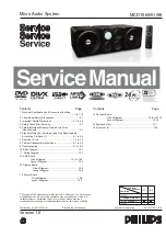 Philips MCD1065/51/98 Service Manual предпросмотр