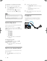 Предварительный просмотр 19 страницы Philips MCD1065 User Manual