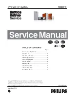 Preview for 1 page of Philips MCD119 Service Manual