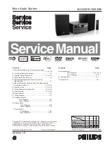 Philips MCD2010/12/93 Service Manual предпросмотр