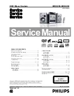 Preview for 1 page of Philips MCD295 Service Manual