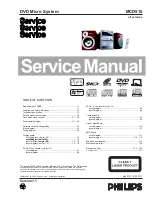 Philips MCD515 Service Manual preview