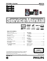 Philips MCD703 Service Manual предпросмотр